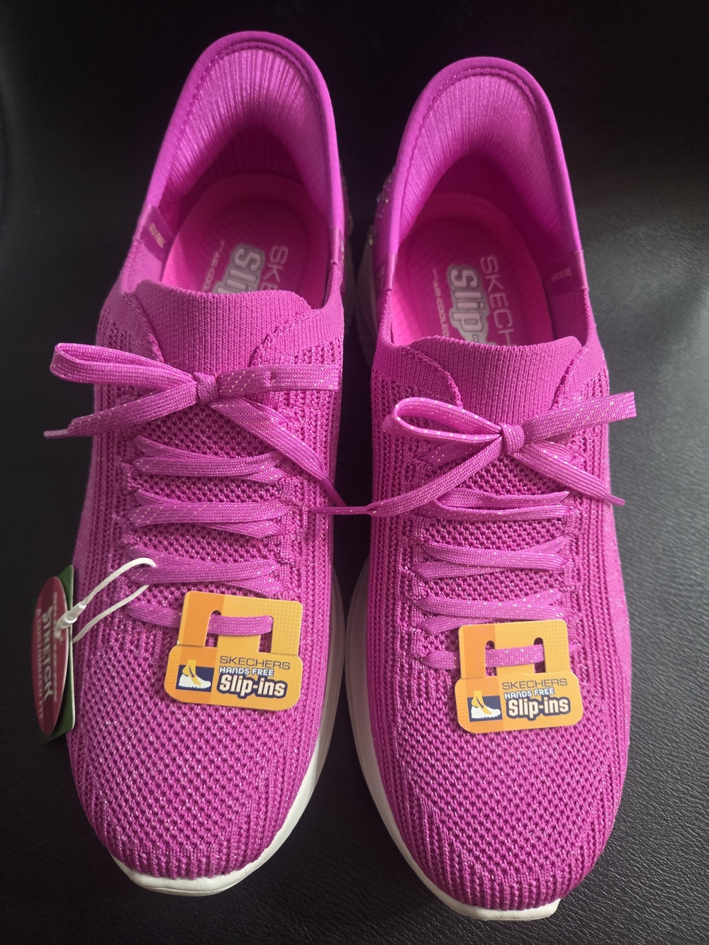 Skechers Hands Free Slip-ins Ultra Flex 4.0 Gemstone Glow Fuchsia/Pink Size 7.5